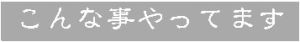 こんな事やってます、業務内容